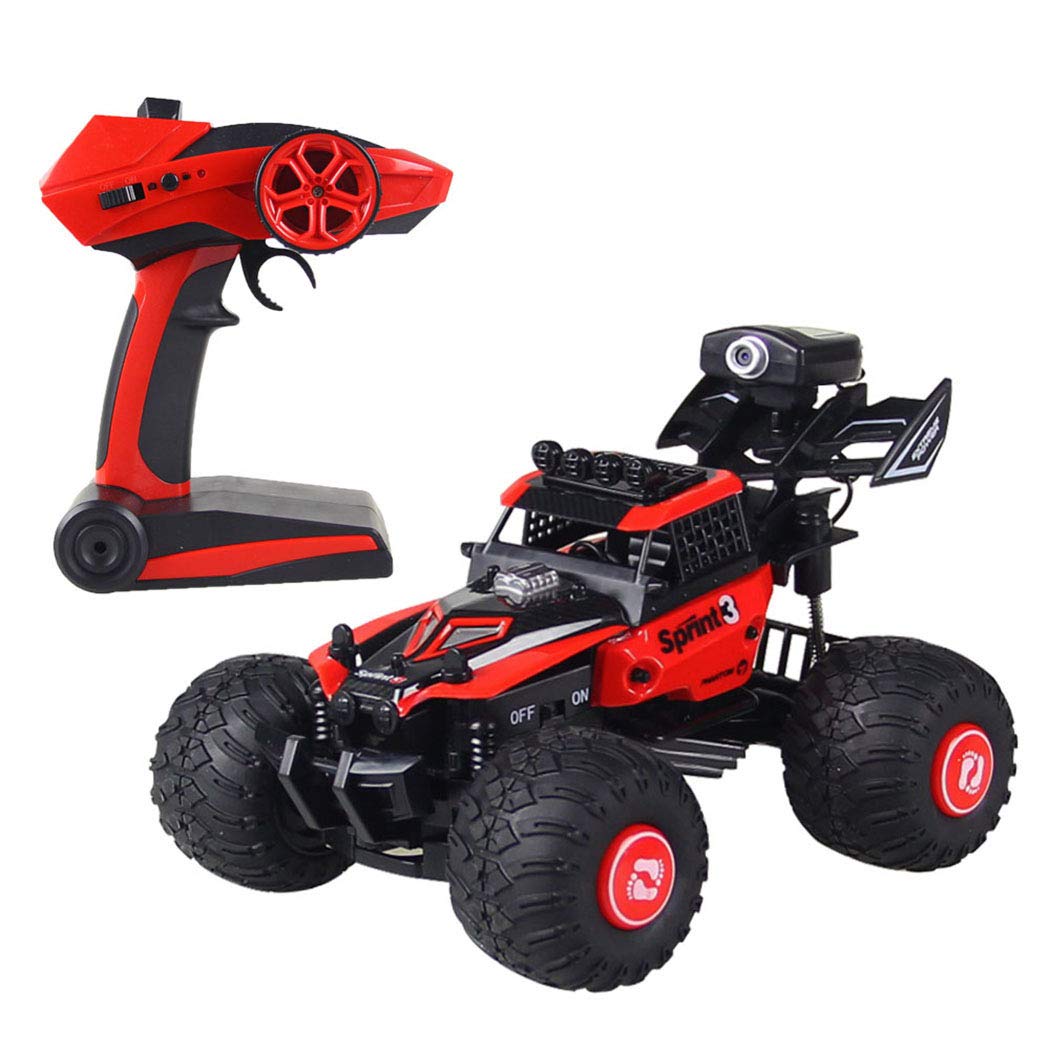 車 マルチカラー おもちゃ Camera 子供用 Bangcool オフロード Rc車 Diy 2 4g B07gwpm24y おもちゃ 車 Hd With リモートコントロール Black Red 高速 595s11el111 ドローンマルチコプター かわいい