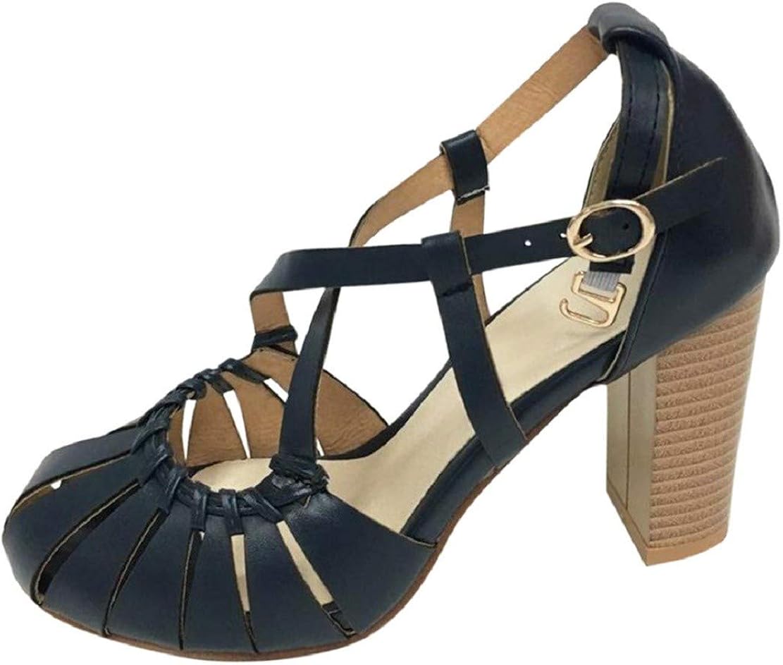 retro hollow out bandage stiletto pumps