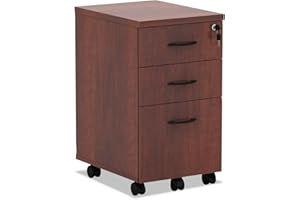 Alera ALE Valencia Mobile B/B/F Pedestal File, 15 7/8 x 20 1/2 x 28 3/8, Med Cherry