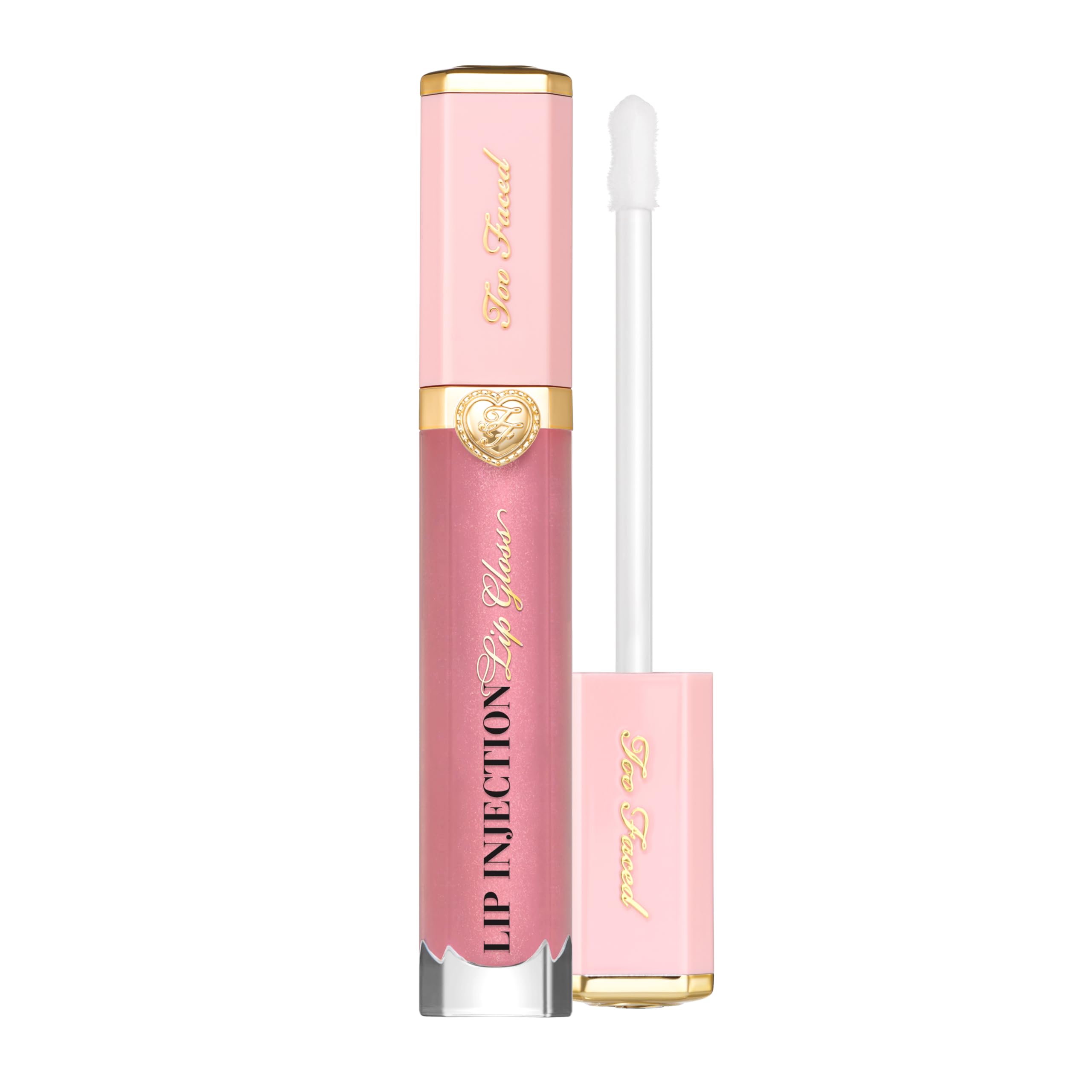 Too Faced Lip Injection Power Plumping Lip Gloss | Hydrating, High-Shine Gloss | Vitamins A + E | 0.22 Fl Oz, Just Friends