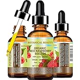 Botanical Beauty Organic RED RASPBERRY SEED OIL 100% Pure Natural Undiluted Virgin Unrefined Cold Pressed Carrier Oil for Face, Skin, Hair, Lip, Nails (0.5 Fl Oz 15 ml)