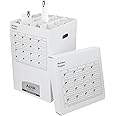 Adir Cardboard Roll File Storage Organizer - Vertical File Sorter - Blueprint, Poster, Plans, Gift Wrap, And Map Holder Station-16 Slots (for Rolls up to 25 Inches Long)