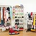 Aristocrat Homewares Over The Door Shoe Rack and Closet Organizer System with 24 Extra Large Heavy Duty Pockets from