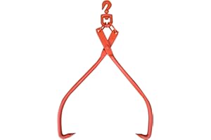 Skidding Tongs Log Lifting / Swivel Dragging Steel Tongs Log Lifting, Handling, Dragging & Carrying Tool / 32" Jaw Opening (3