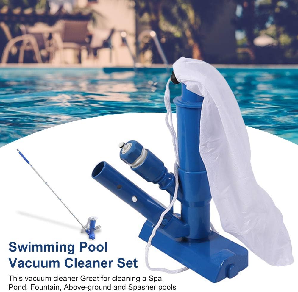 con batería spa aspirador de piscina WHFY jacuzzi set de limpieza de  piscinas con barra de 120 cm de largo y articulación de 5 piezas para  piscina Aspirador de piscina pozo Limpiafondos