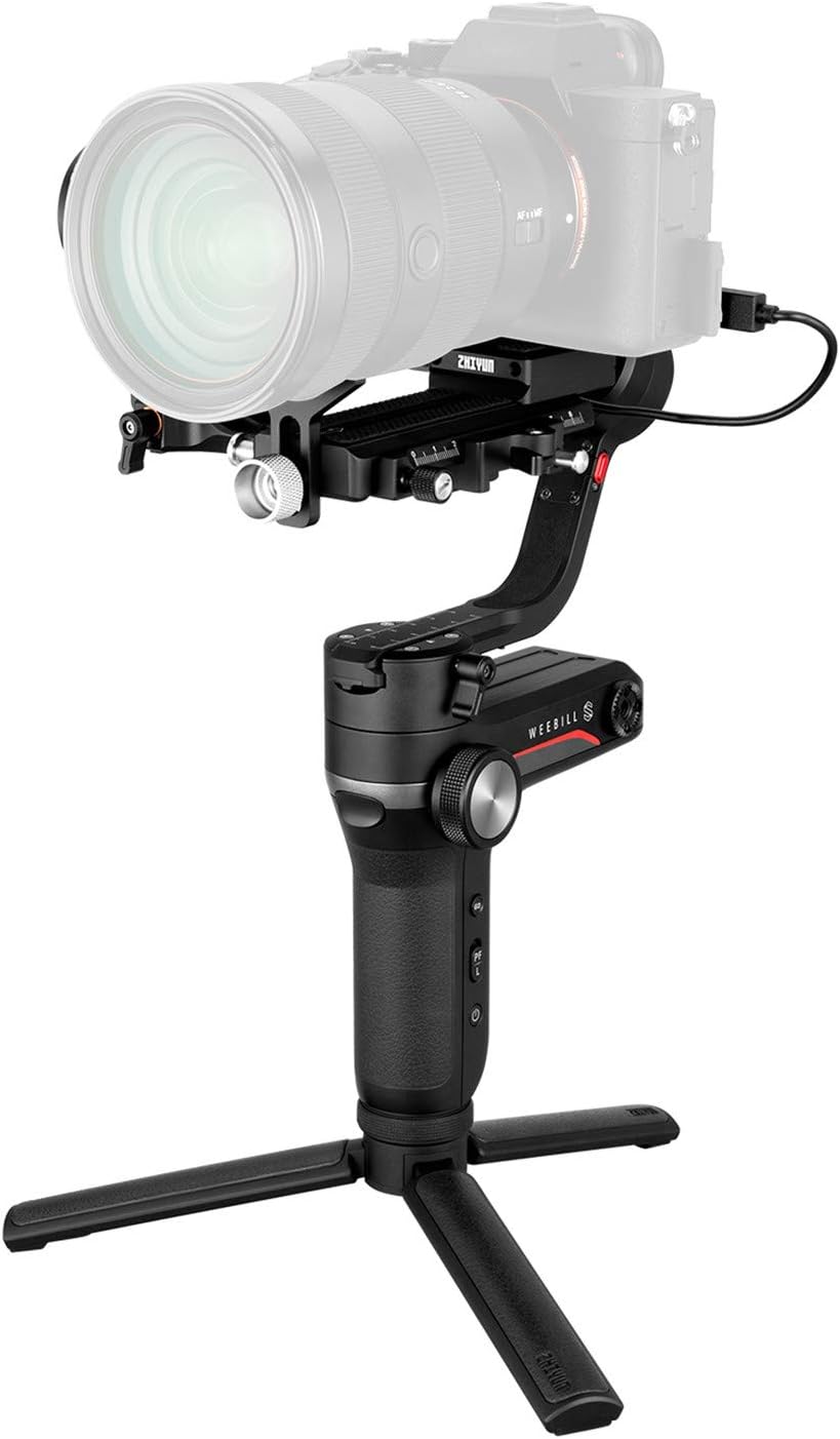 Zhiyun Weebill S Compact Gimbal Stabilizer for DSLR & Mirrorless Camera Sony A7M3 A7III A7R3 with 24-70mm GM Len Nikon Z6 Z7 Panasonic GH5 GH5s Canon 5D4 5D3 EOS R BMPCC 4K 3-Axis Handheld Weebills : Camera & Photo