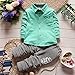 XUNYU Baby Boys Infant Toddler Pants Clothing Sets Button Down T Shirt