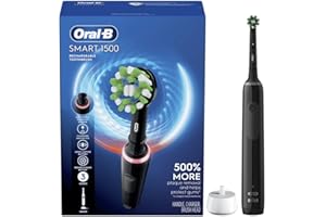 Oral-B Smart 1500 Electric Power Rechargeable Battery Toothbrush, Black