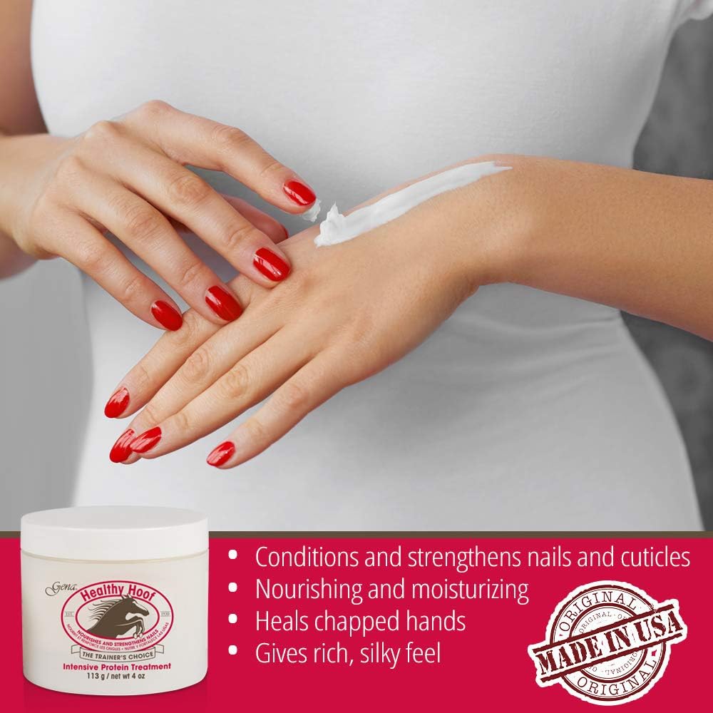 Gena Healthy Hoof Cream Complete Cuticle and Nail Care, to Moisturize, Condition and Treat Cuticles and Strengthen Nails: Beauty