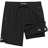 maamgic Boys Athletic Shorts with Liner Youth 2 in 1 Active Running Basketball Shorts