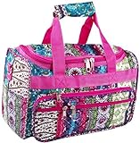 World Traveler Pink Boho Patchwork Duffle Bag 16-inch