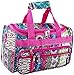 World Traveler Pink Boho Patchwork Duffle Bag 16-inch