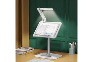 bifine Kids Lap Desk with Light, Adjustable Angles Book Stand Loved by Kids and Adults for Reading on Desk, Laptop Stand for 