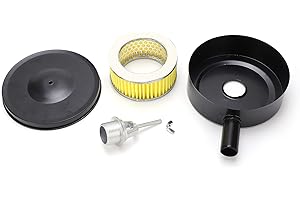 ANKROYU Air Compressor Filter 150mm Iron Shell Muffler G1 Thread ABS Material Noise Reduction Dust Blocking for Industrial Wo