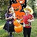 KOMIWOO Pumpkin Bean Bag Toss Games with 3 Bean Bags, Kids Halloween Party Games Halloween Decorations
