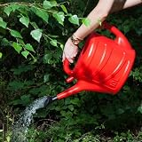 Accurate 7L Red Watering Can Lightweight Indoor Outdoor Detachable Rose Head view 5