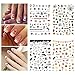 Halloween Nail Stickers 3D Nail Tattoo Art Decals Decoration - 4 Sheets