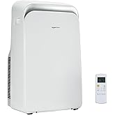 Amazon Basics 4-In-1 Portable Air Conditioner, 13500 BTU (ASHRAE), Cools Up to 550 Sqf, Portable AC with Cool/Heat/Dry (Dehum