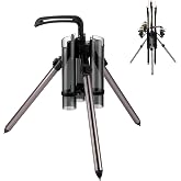 Fishing Rod Carrier Surf Holder Foldabler Stand 3 Rod | Portable Vertical Beach Pole, Storage Freestanding Rack, For Fisherman Garage, Home Outdoor