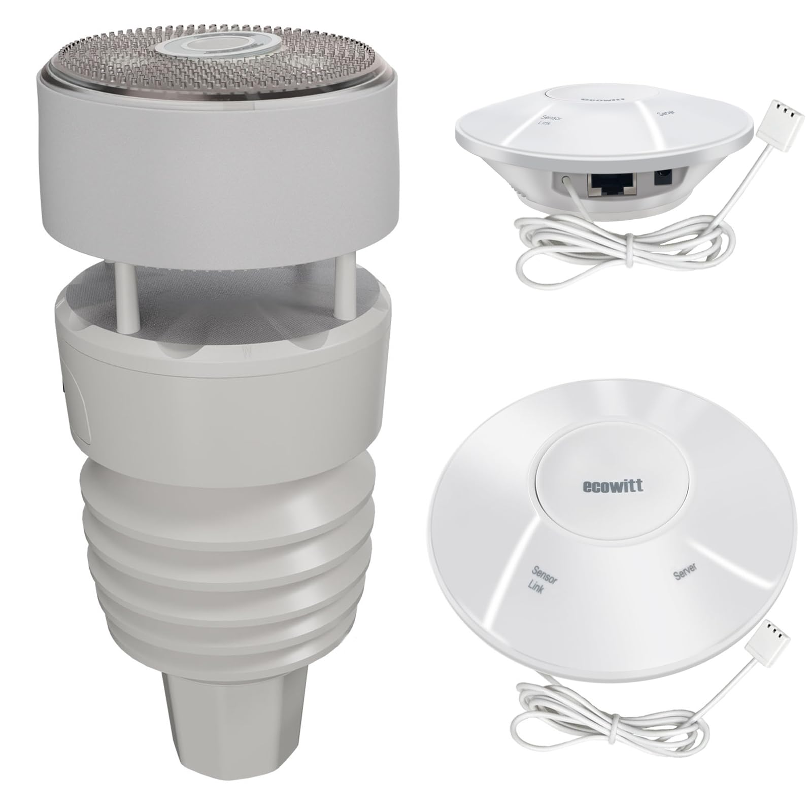 ECOWITT Wittboy Weather Stations With Outdoor Sensor Wireless, 7 In 1 Weather Station with Wi-Fi Hub Upgraded GW2000 Gateway, Accurate Weather Assistant for Home Garden Farm 868MHZ