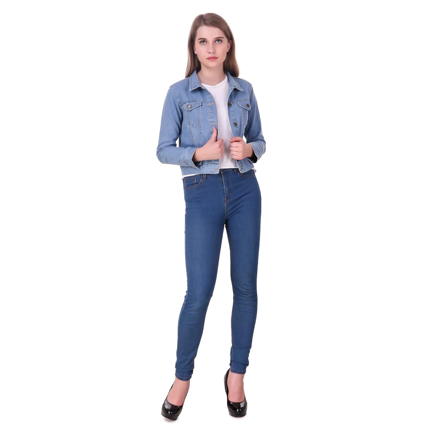 clo clu women's denim jacket