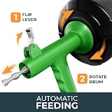 Meisterfaktur Drain Snake 25 ft Auto Feed Plumber Unblocker view 5