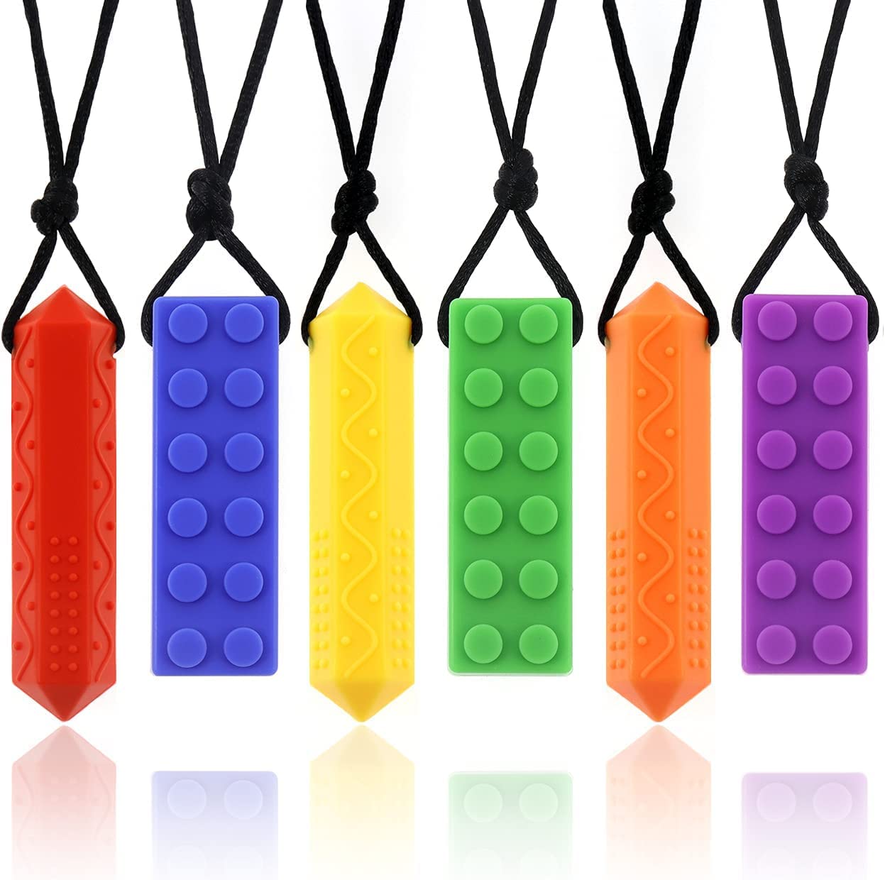 Sensory Chew Necklaces, Oral Motor Aid Tool for ADHD, Anxiety and Autism