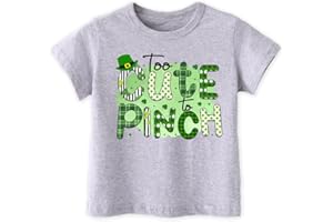 JUNEIGHTEE Funny St Patricks Day Shirt for Toddler Boys Girls Kids, Happy Lucky Tee Top Hats Irish Shamrock Leprechaun Game T Shirt,2-5T