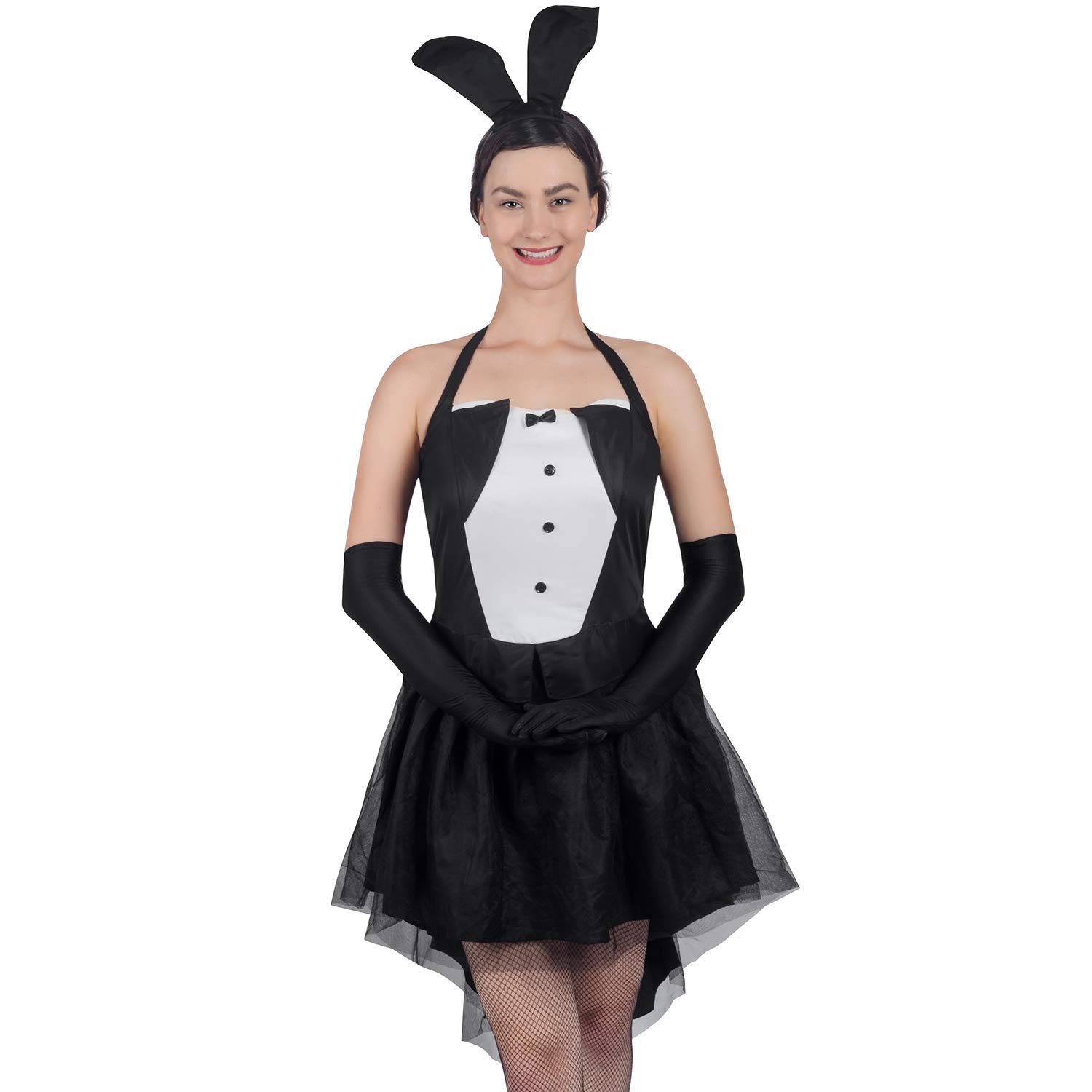YaMeiDa Women\'s Bunny Costume Sexy Halloween Cosplay Tuxedo Party Dress Up Costume -XXL
