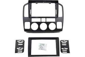 DKMUS Double Din Dash Radio Trim Kit for Suzuki Grand Vitara XL-7 2001-2006 Installation Bezel 9 Inches (Black)