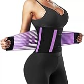 Meichoon Waist Trainer Sweat Band Belly Belt Sculpt Touch Waist Trimmer for Weight Loss Workout Fitness Gym Sport