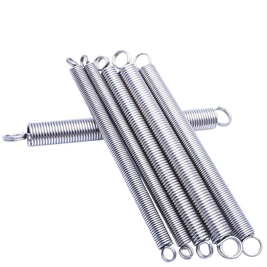 2 Zugfedern Federstahl 1x13x150mm - Doppelhaken Federn Für Heimwerker