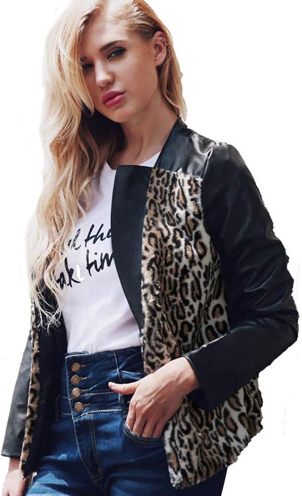 bomber simili cuir femme