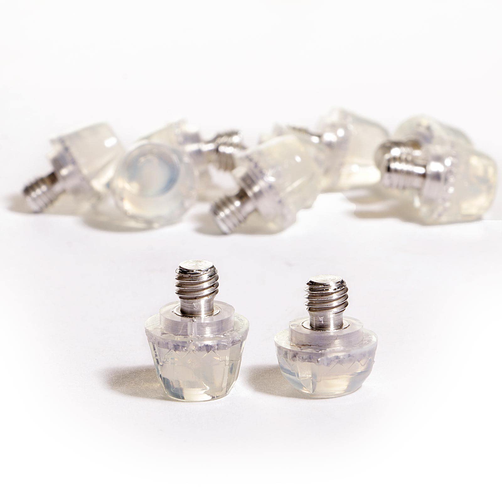 STUDIAMONDS TPU Football Studs-14X Replacement Football Cleats-TPU Studs (Transparent)