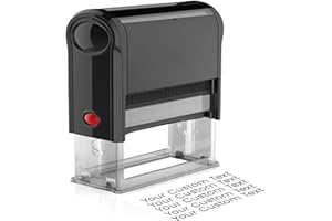 Custom Stamps,Self-lnking signature stamps for signing name,Rubber Stamps For Business,Return Address stamp - 9 Colors, 5 Siz