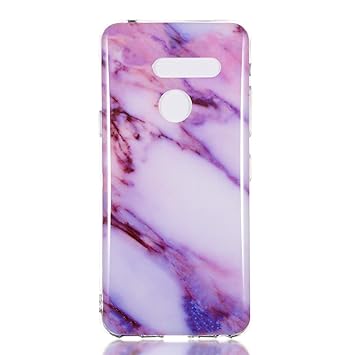 Lomogo LG G8 / G8S ThinQ Case Soft Silicon Case Shockproof Anti-Scratch Marble Case Cover for LG G8 / G8S - LOYHU190244 L4