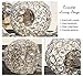 Easeurlife Silver Crystal Candle Holders Set of 2 Pack(Silver, 11.8