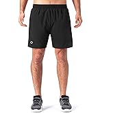 NAVISKIN Men's 5 inch Running Shorts Lightweight Quick Dry Workout Shorts Zipper Pocket