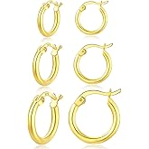 HEEYA 925 Sterling Silver Hoop Earrings for Women Girls - Small Hoop Earrings - Cubic Zirconia Huggie- Hypoallergenic Cartilage Earrings Hoop- Jewelry Gift Birthday Party-13/15/20/25MM