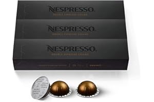 Nespresso Capsules VertuoLine, Double Espresso Chiaro, Medium Roast Coffee, 30 Count Coffee Pods, Brews 2.7 Ounce (VERTUOLINE