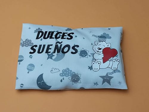 Saco térmico anticólicos para bebé (15x10 cm). Cojín de semillas y ...