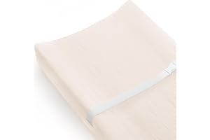 MEOWCARDS Changing Pad Cover for Baby Girls Boys, Muslin Changing Table Pad Covers with Boho Style, Neutral Color Soft and Breathable (Cream)