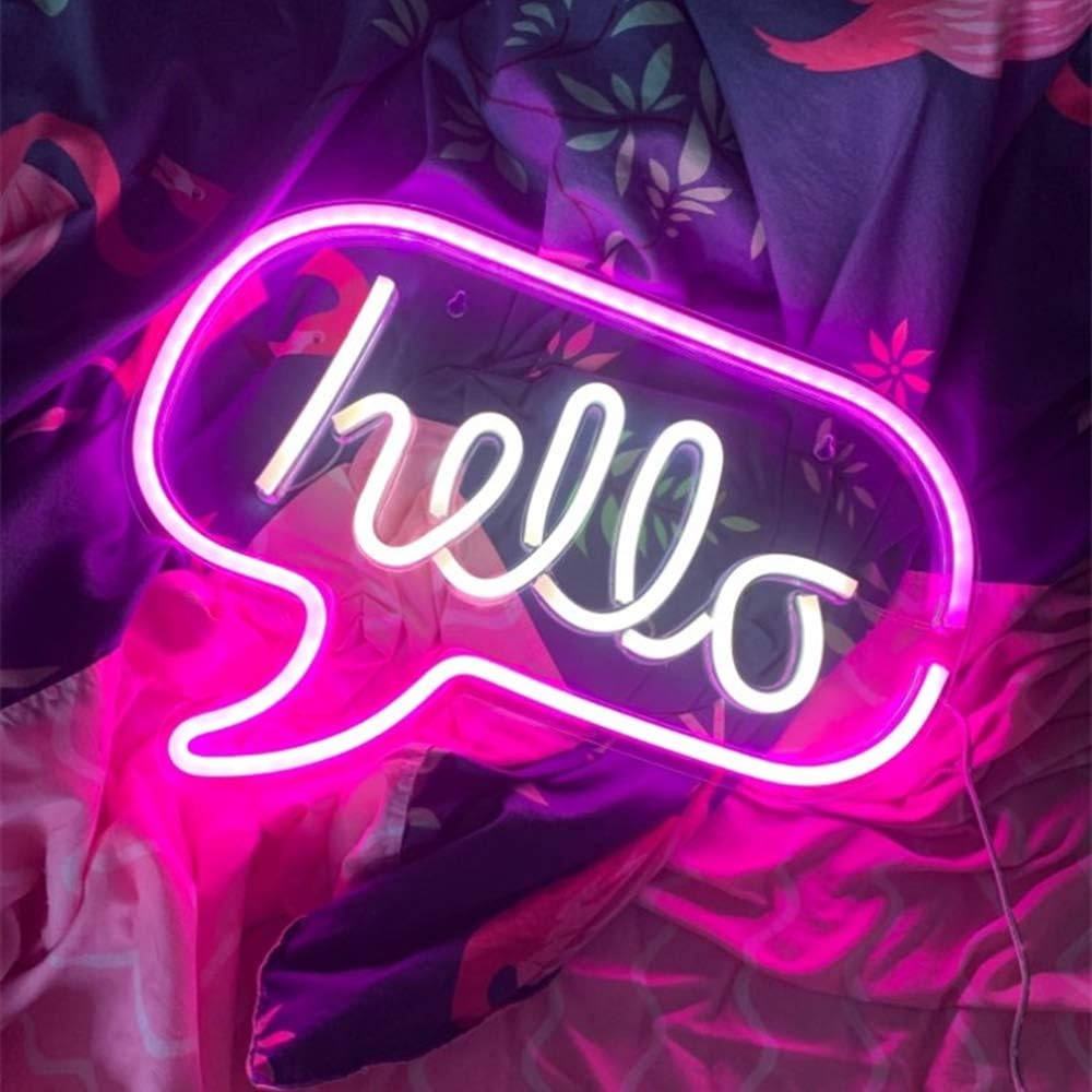 Yoosoon Banana shaped Neon Signs LED Neon Lights Art Wall Decorative USB Lights for Room Wall Kids Bedroom Birthday Gift Party Bar Decor 12''x18.5'' (Warm Yellow Banana) … (hello)