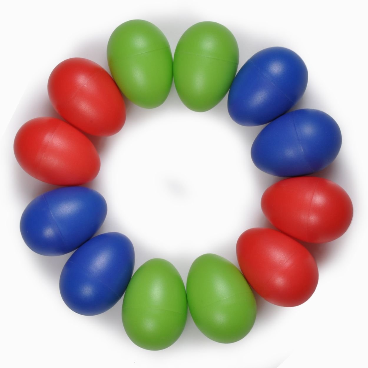 Egg Shakers NO LEAD PELLETS! KID-SAFE BEANS! (1 Dozen, 12 Pack) Durable ABS Plastic Musical Percussion Instrument – BPA-FREE Toy Shaker Rattle Maracas For Kids, Children, Toddlers, Babies, Infants