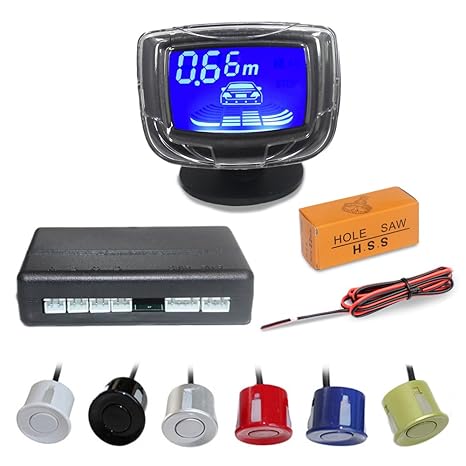 Amazon.com: Maiqiken Car Auto Display Parking Assistance 4 Reverse ...