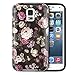 Galaxy S5 Case, Dimaka Cute Floral Peony Flower PC Cover with Shock Proof Protective TPU Bumper[Slim and Sturdy][2 Layers][Print Designed Pattern for Girls] for S5 / i9600