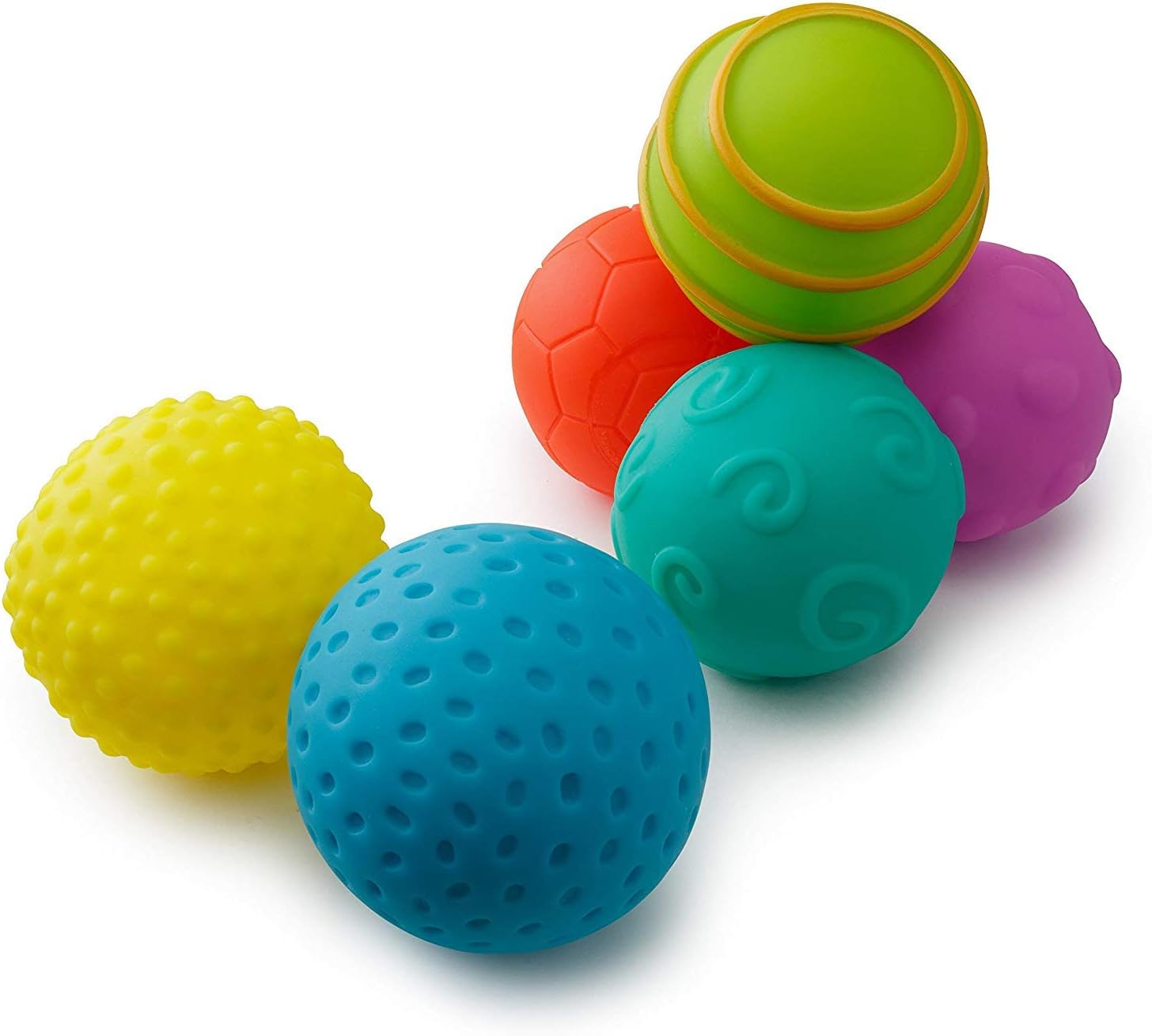 Playkidz Super Durable 6 Pack Sensory Balls, weiche & strukturierte