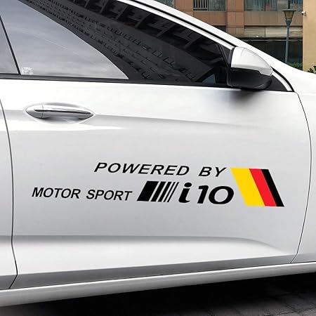 Amazon Ljlsdpz 2ピースボディステッカー車のドアの装飾ステッカー反射ビニールデカールステッカー車の長いサイドストライプステッカー車のスタイリング 現代i10 エンブレム 車 バイク