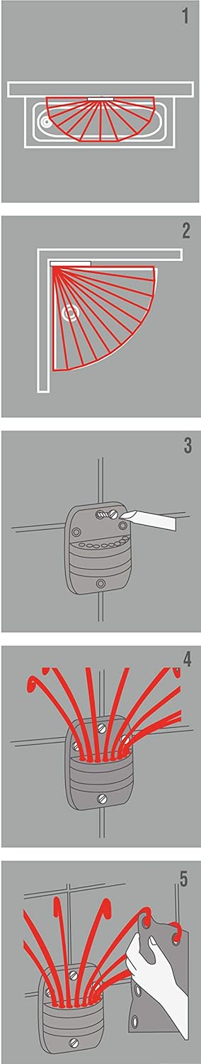 Metal Sealskin 272226304 Shower Spider Umbrella The Flexible