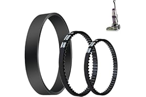 ATUOE 3 Pack Vacuum Belts Replacement for Bissell ProHeat 2X Revolution Pet Pro Cleaner, Vacuum Cleaner Belts Replace Part Number 1611129, 1611130, 1606428, Fit Models: 1986, 1964, 2007, 2007P Series